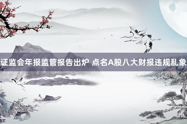 证监会年报监管报告出炉 点名A股八大财报违规乱象