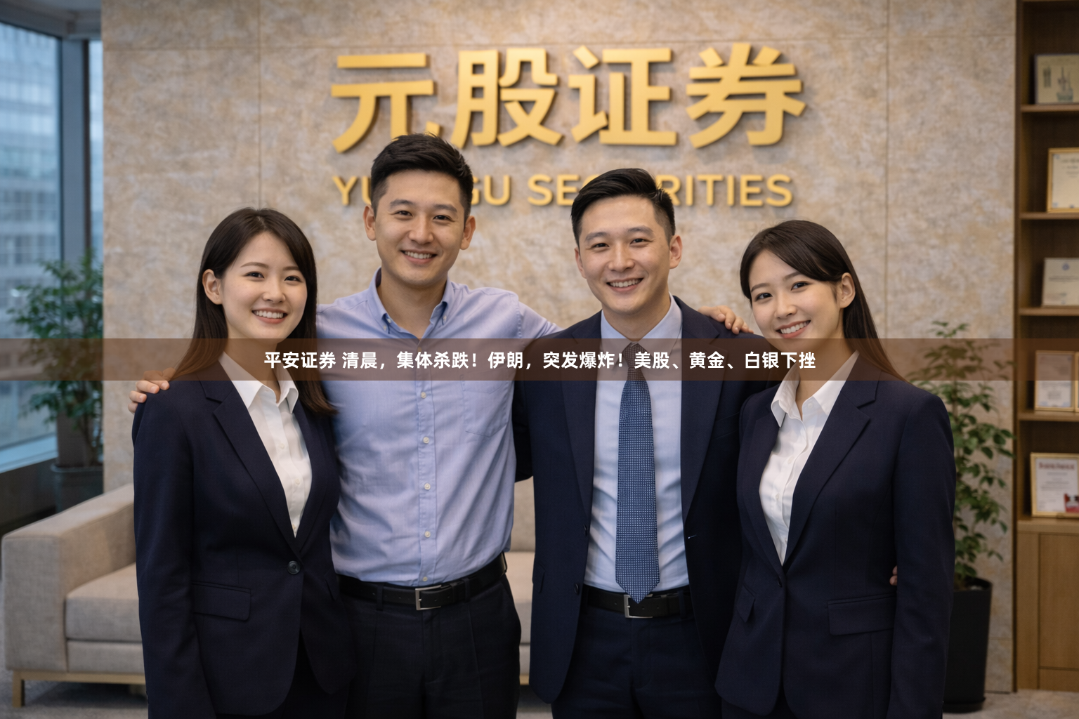 平安证券 清晨，集体杀跌！伊朗，突发爆炸！美股、黄金、白银下挫